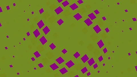 Purple diamond pattern on a flat olive green background イラスト素材