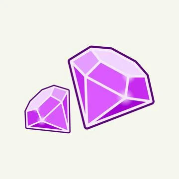 Purple diamond vector Stock Illustration