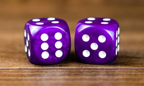 Purple Dice Stock Photos