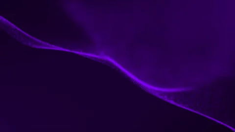 Purple digital abstract particle wave background , technology background Stock Footage 276161023