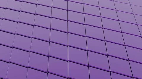 Purple Digital Hexagon Pattern: Copy Space 3D Animation in 4K Stock Photos