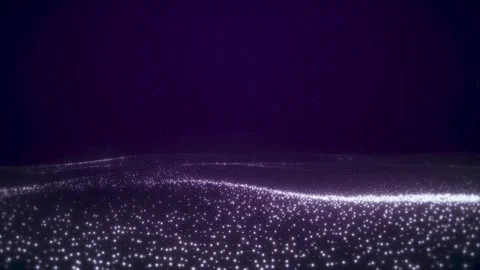 Purple digital waves Video stock 292121817