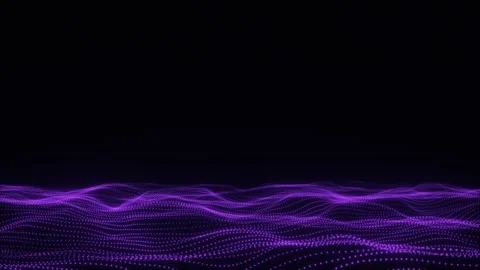Purple digital waves Stock Footage 293785768