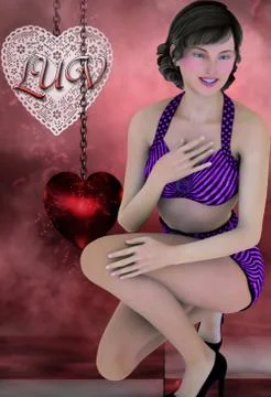 Purple Diva Stock Illustration