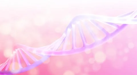 Purple DNA helix strand structure Illustrazione stock