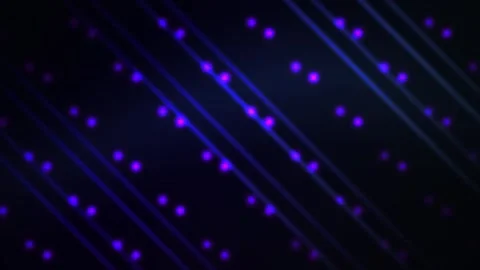 Purple dots on black background technology. Stock Footage 340040456