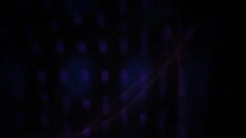 Purple Dots Grid with Moving Lines on Dark Abstract Background for Tech Visua Stock Footage 343752221
