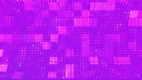 Purple Dotted Grid and Square Pattern Background Loop. Stock Footage 286435257
