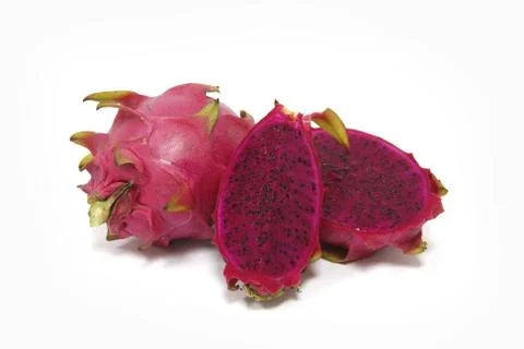 Purple dragon fruit Stock Photos