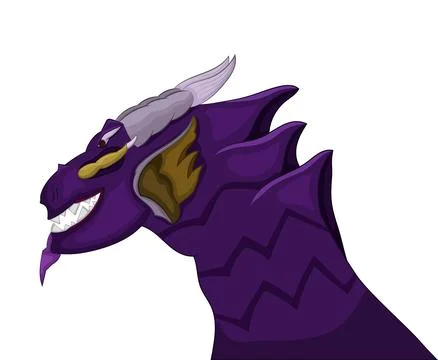 Purple dragon Stock Illustration