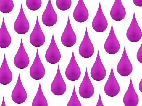 Purple drops background on white Stock Illustration