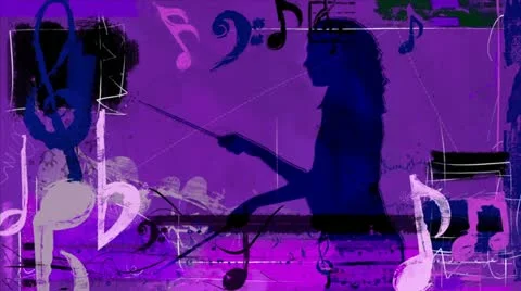 Purple Drummer Video stock 10845250