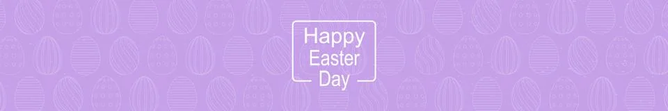 Purple Easter background with holiday elements - Vector Illustrazione stock