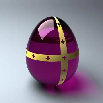 Purple easter egg Stock Illustration
