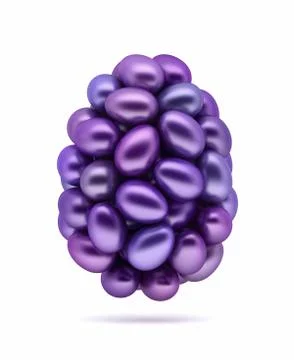 Purple easter eggs. Stock Illustration
