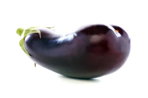 Purple eggplant. Stock Photos