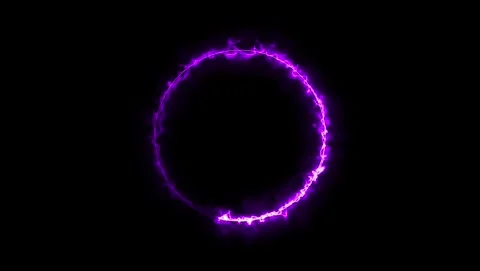 Purple Electric Ring with Black Background abstract Stock Footage 317452957