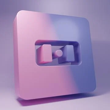Purple Electrical outlet icon isolated on purple background. Power socket. .. Stock Illustration