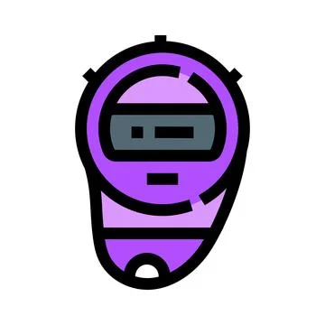 Purple electronic stopwatch measuring time and performance Ilustración de archivo