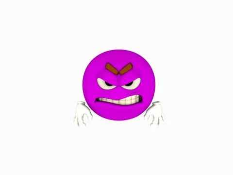 Purple emoticon Stock-Illustration