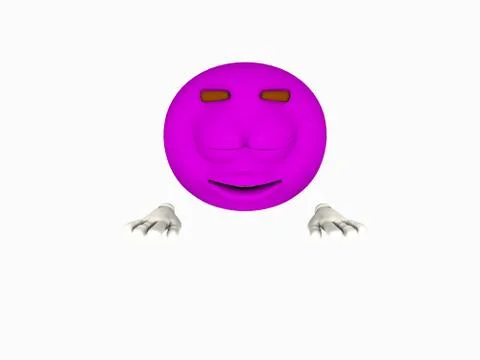 Purple emoticon Stock-Illustration