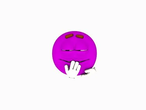 Purple emoticon Stock Illustration