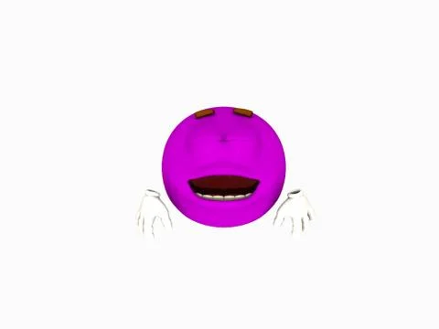 Purple emoticon Stock Illustration