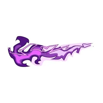 Purple energy blast effect vector illustration design Stock Illustration