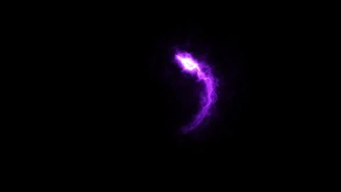 Purple Energy Circle Loading Loop on Black Background Stock Footage 319567243