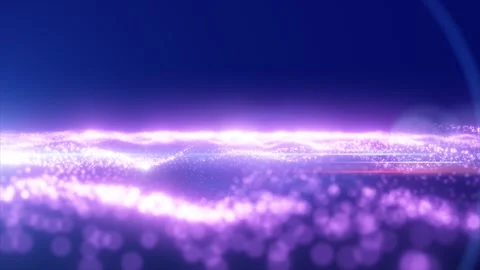 Purple energy glowing magic waves high tech digital iridescent with light r.. Stock Footage 270406201