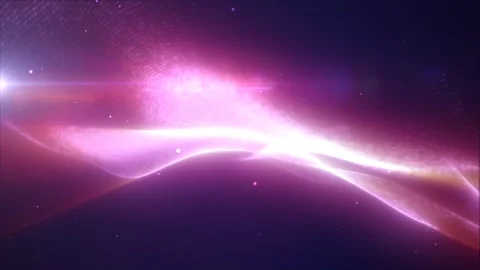 Purple energy glowing magic waves high-tech digital iridescent liquid plasm.. Stock Footage 272299903