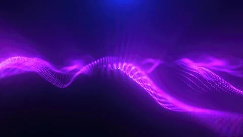 Purple energy magic waves high tech digital iridescent morphing with light .. イラスト素材