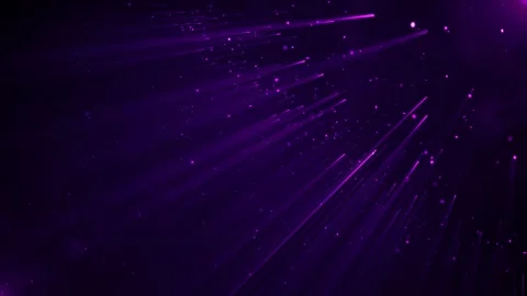 Purple Energy Rays Background with Glowing Light Beams and Floating Particle Stock-Footage 337841418