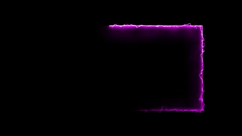 Purple energy smoke glowing rectangular border motion graphic frame, 4k Видео 337323755