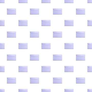 Purple envelope seamless pattern for communication message background イラスト素材