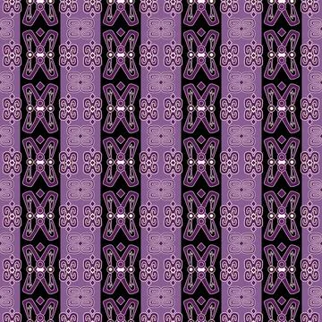Purple ethnic batik papua pattern Stock Illustration