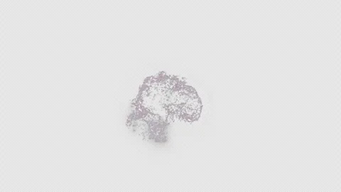 Purple Expanding Particle Cloud With Alpha Channel Video stock 339301937