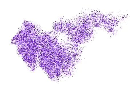 Purple explosion of confetti. 스톡 일러스트