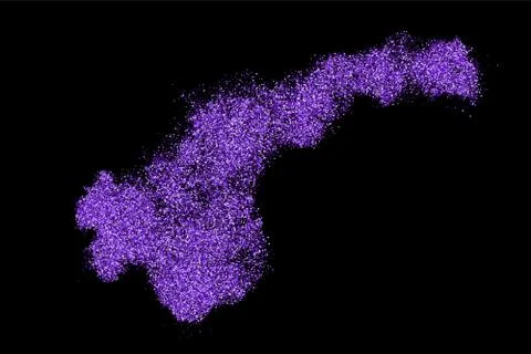Purple explosion of confetti. Stock-Illustration