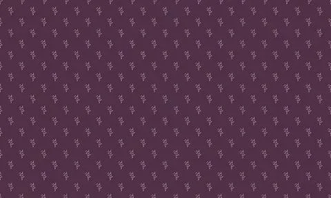 Purple fabric with small floral pattern for clothing or decor Stock Illustration