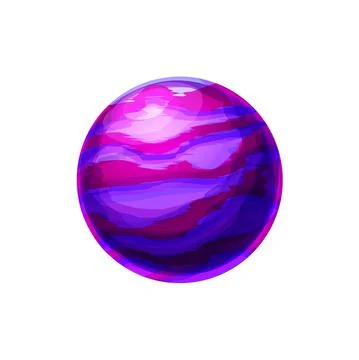 Purple far planet sphere globe alien fiction world Stock Illustration