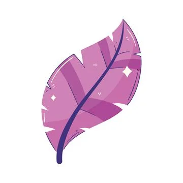 Purple feather bird Illustrazione stock