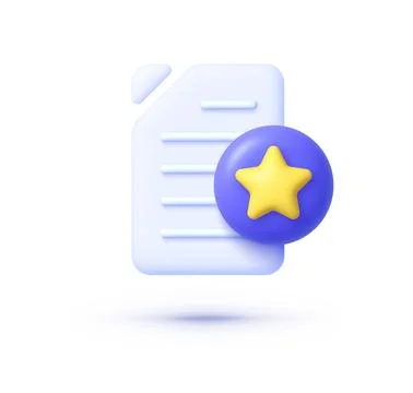 Purple file 3d on white background. Vector illustration background Stock Illustration