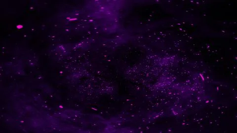 Purple fire embers particles texture overlays . Explosion burn on isolated bl Stock Illustration