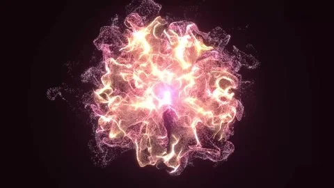 Purple Fire Space Abstract Orb Stock Footage 311532463