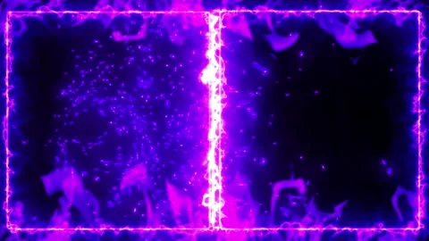 Purple fire versus interface background loop animation Stock Footage 149921112