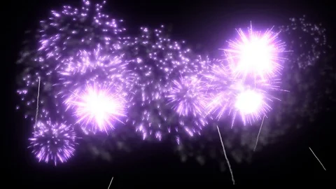 Purple fireworks as background for holidays like New Year, Christmas. V22 Video stock 101730650