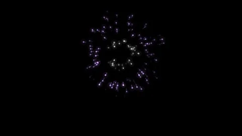 Purple Fireworks Explosion Loop Stock Footage 341161419