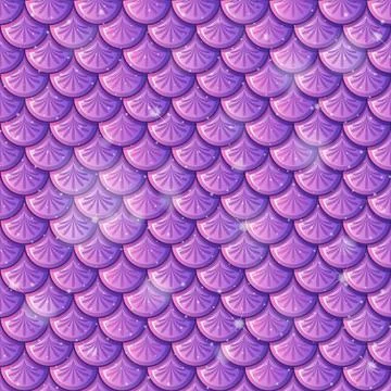 Purple fish scale seamless pattern background Stock Illustration
