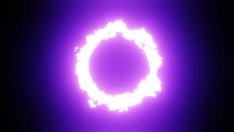 Purple Flame Ring Background Loop Animat... | Stock Video | Pond5